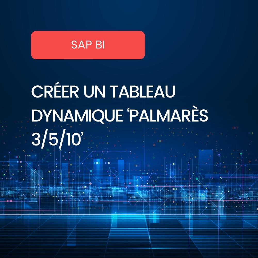 Tableau Dynamique Webi