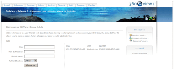 360view Sécurité BO