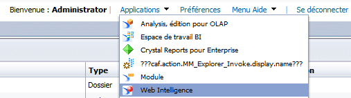 Création document webi