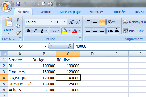 WebIntelligence Excel