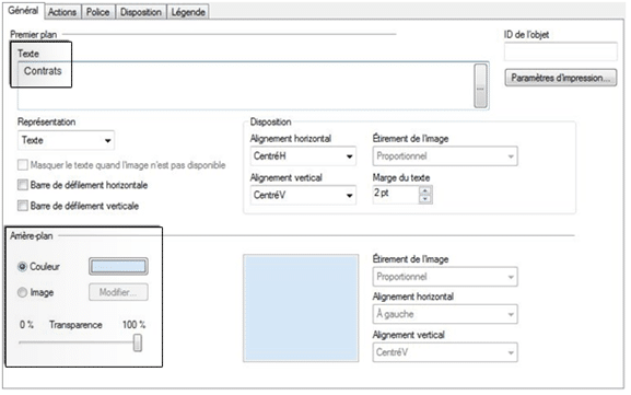 Objet Texte Qlikview