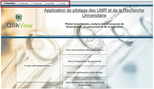 Personnalisation de la navigation Qlikview