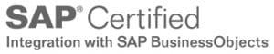 SAP Certified integration with SAP Business Objects