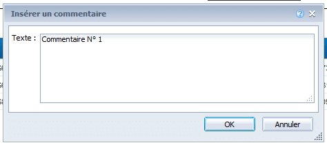Ajouter commentaire SAP BI 4.2