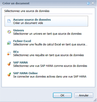 Sources de données HTML