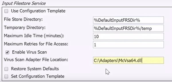 Input Filestore Service SP4