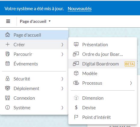 Nouvelle Interface en BETA Digital Boardroom