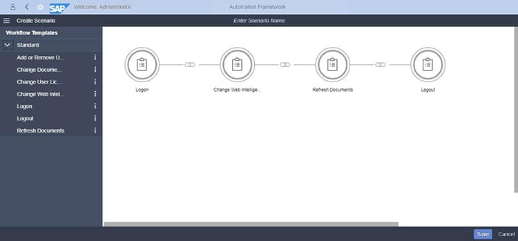 BI Administration console