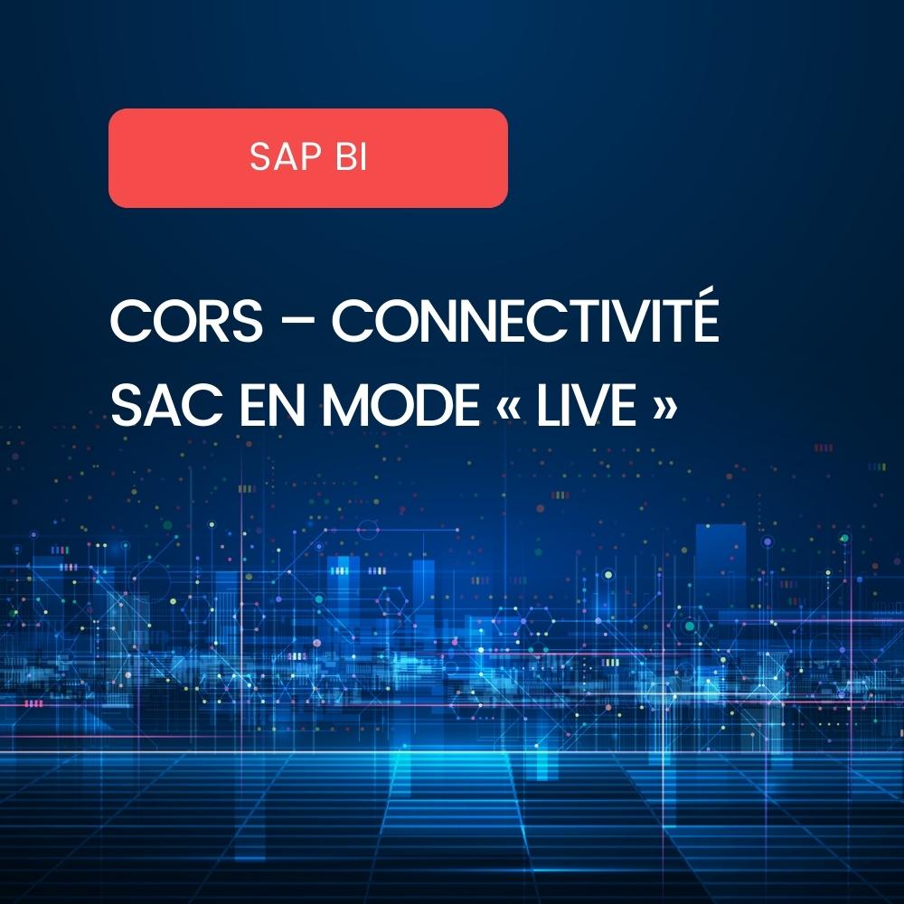 Méthode CORS Connectivité SAP Analytics Cloud