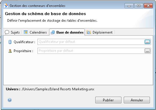 Gestion de la base de données