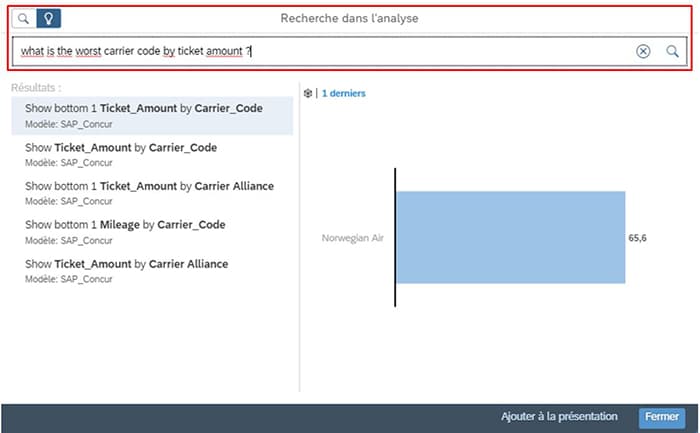 Search to insight SAP Analytics Cloud