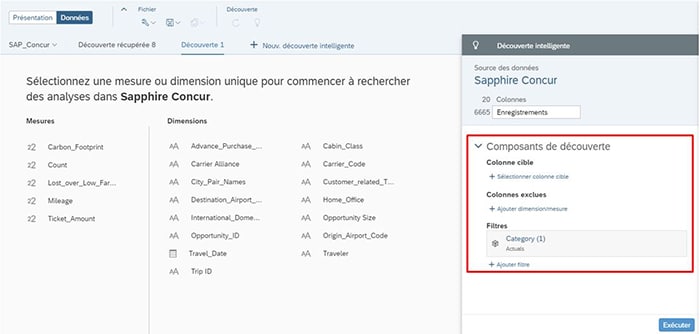 Smart Discovery sur SAP Analytics Cloud