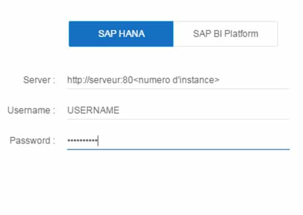 Connexion live HANA Lumira Discovery