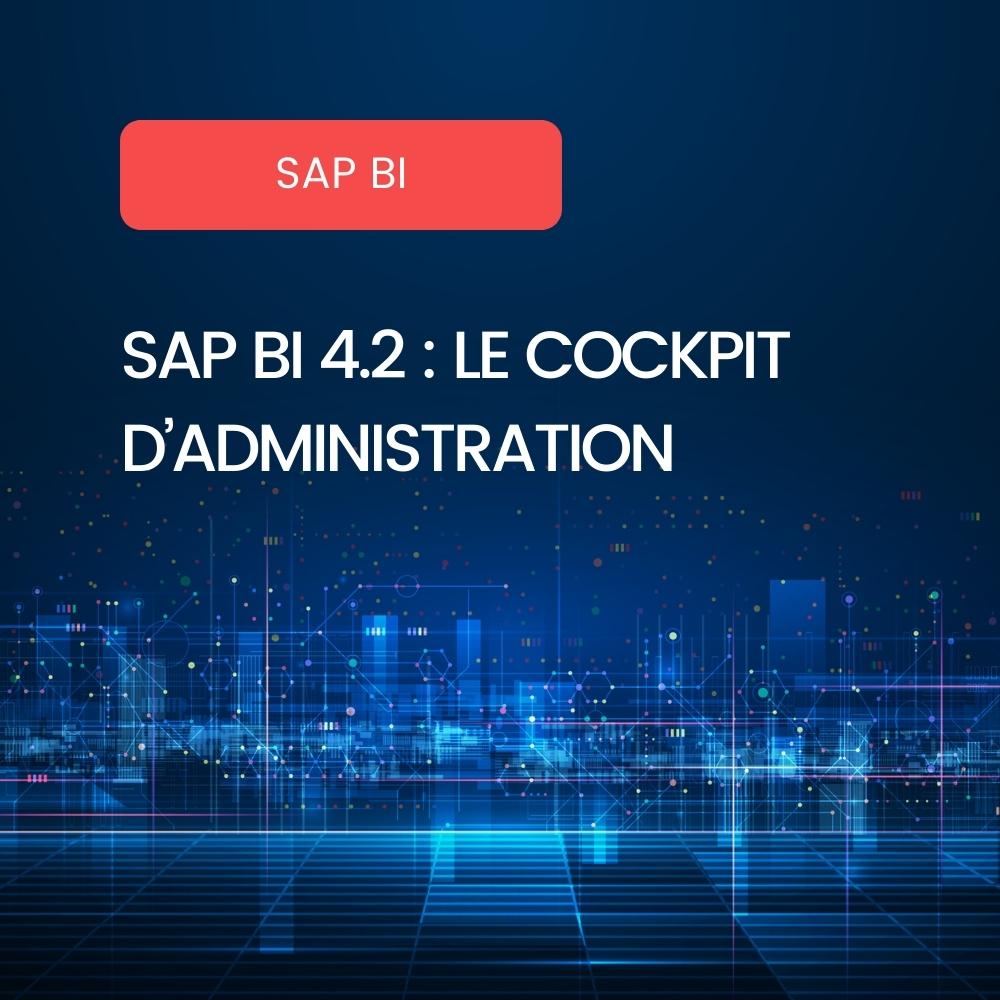 Cockpit d'administration SAP BI