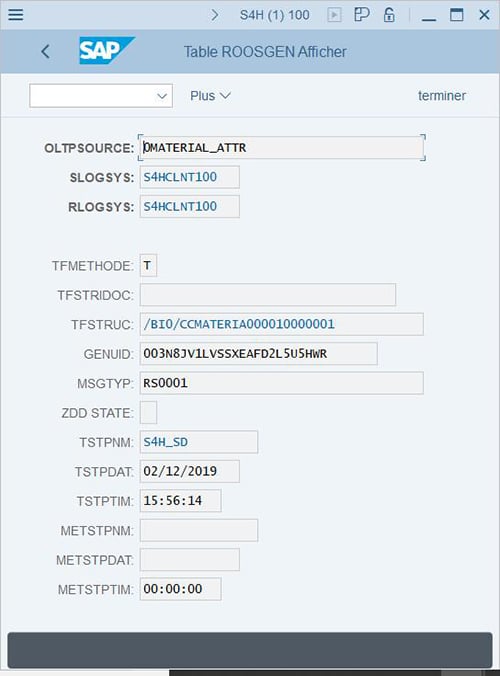 Message datasources SAP BW