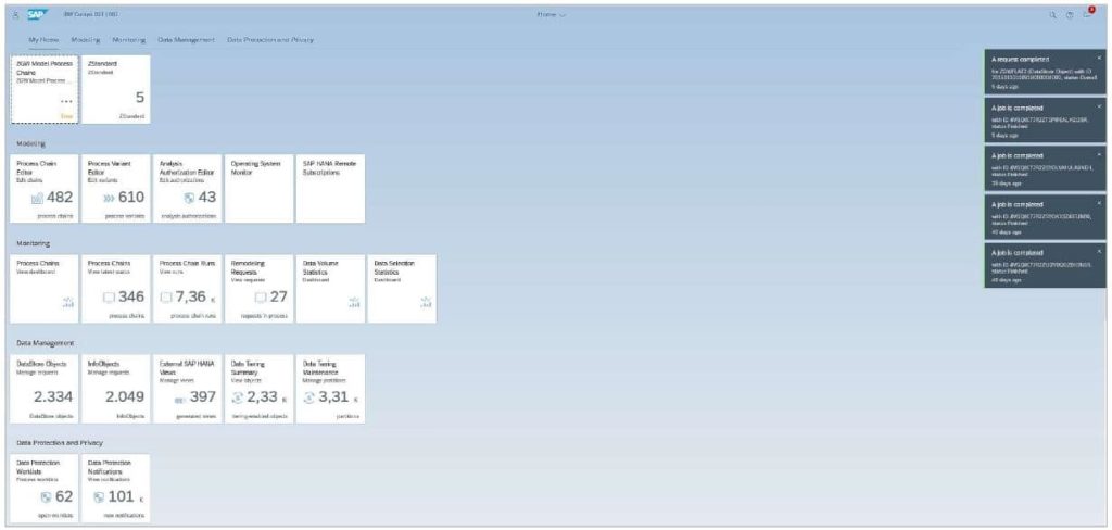 Web Administration Cockpit BW/4HANA