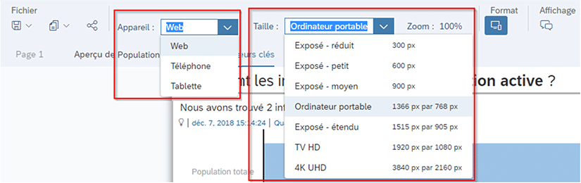 Emulateur de rendu SAP Analytics Cloud