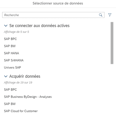 Paramétrage d'une nouvelle connexion SAC