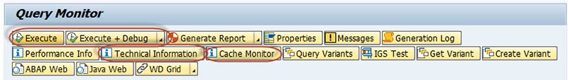 Query Monitor SAP BW