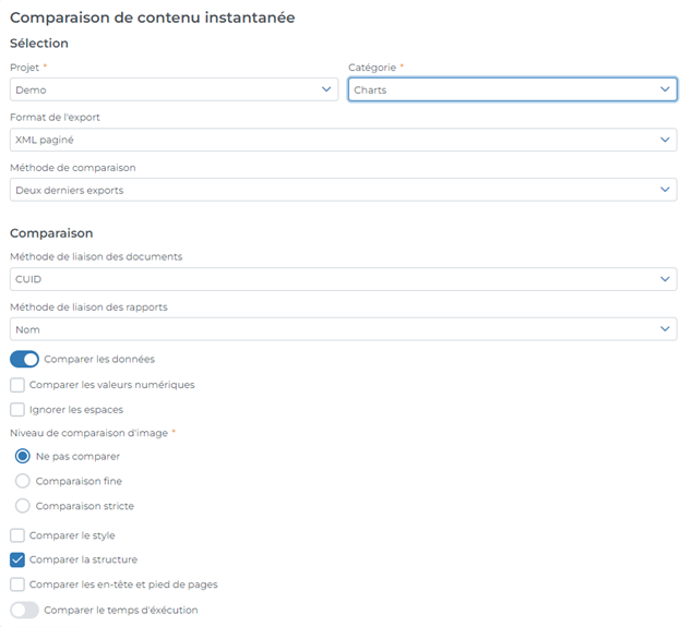 Comparaison résultat export 360bind