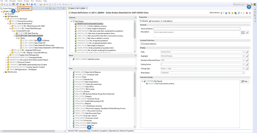 Requete d'interrogation S/4HANA