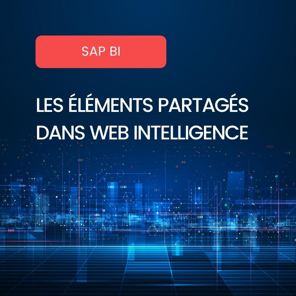 Elements partagés Web Intelligence