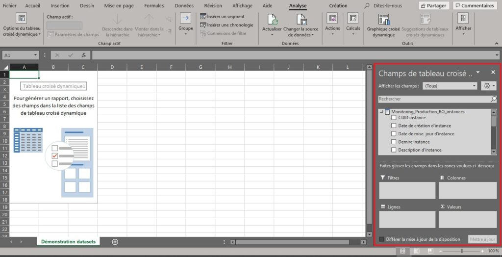 Analyse Excel Datasets Power BI