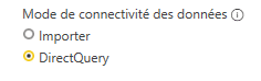 Méthode DirectQuery Power BI Desktop
