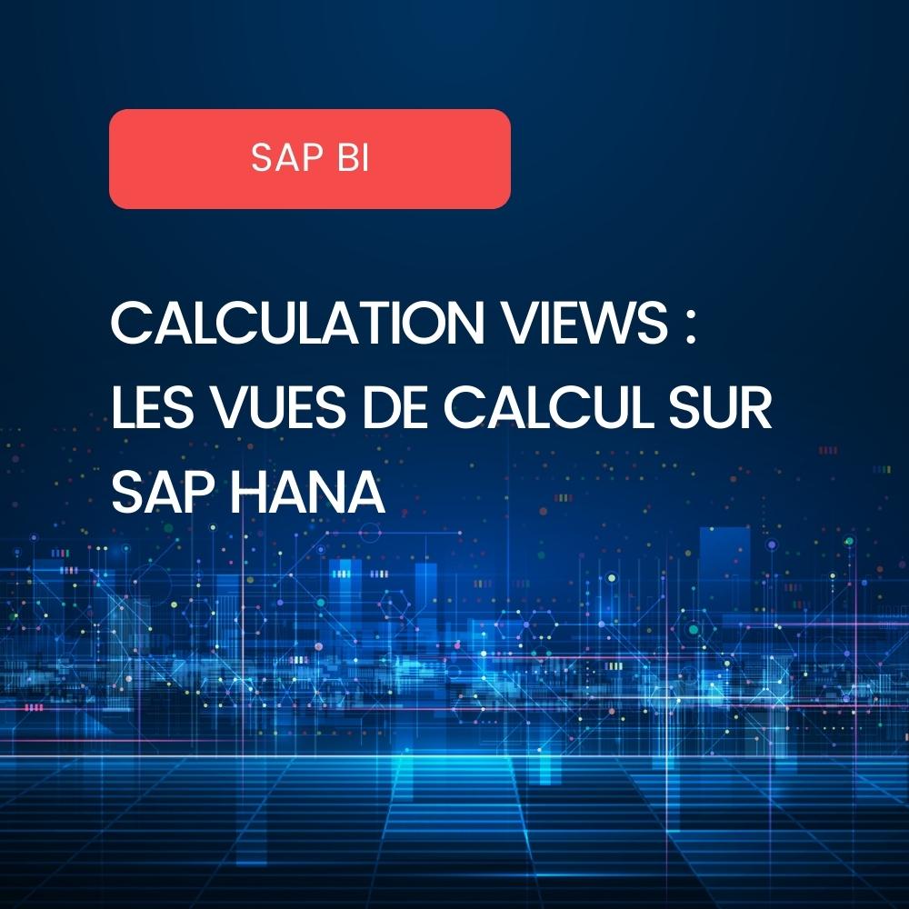 Présentation des Calculation Views