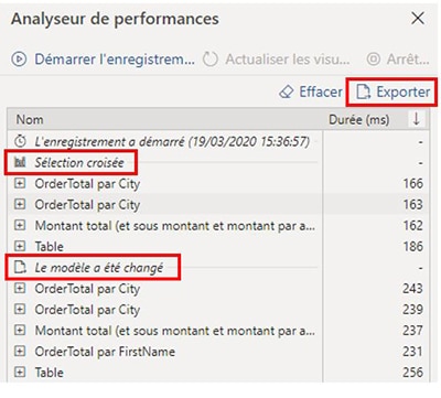 Analyseur performance Power BI Desktop