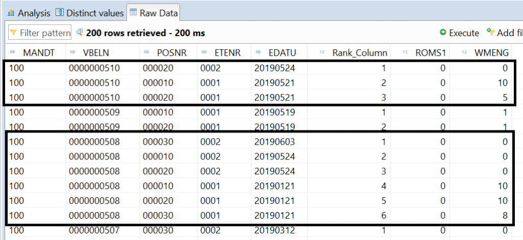 Data Preview Calculation View