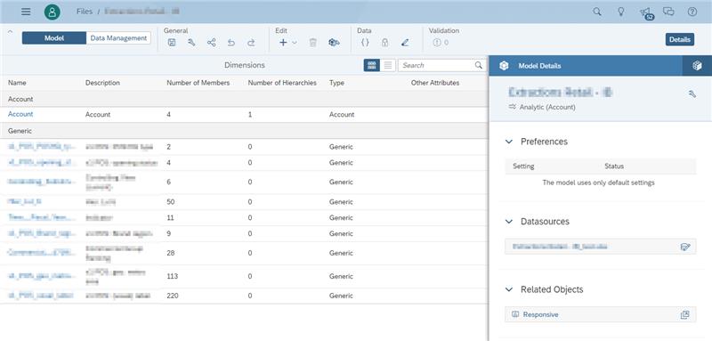 Modélisation SAP Analytics Cloud