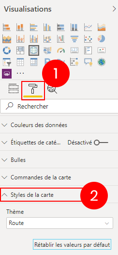 Modifier le style de carte Power BI