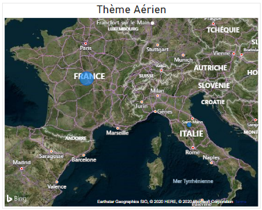 Theme aérien carte power bi