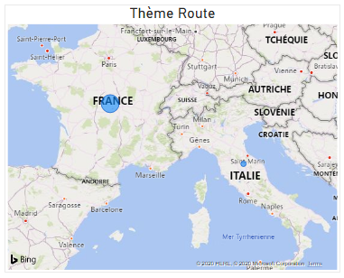 Theme route carte power bi