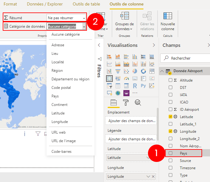 Traitement et préparation des données pour la cartographie Power BI