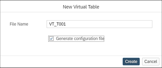 Renommer la table virtuelle