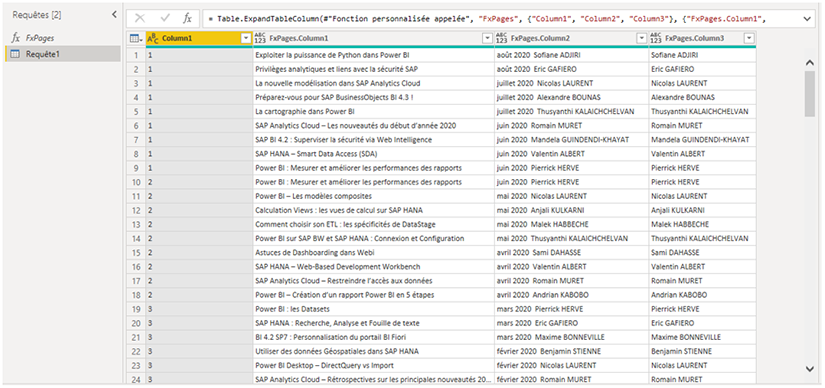 Utilisation fonction FXPages