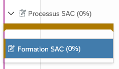 Affichage d'une tache sur GANTT