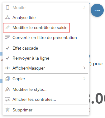 Modifier controle de saisie