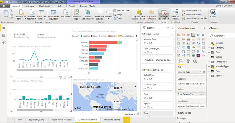 Création d'analyses Power BI Desktop