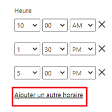 Choix horaire actualisation power bi