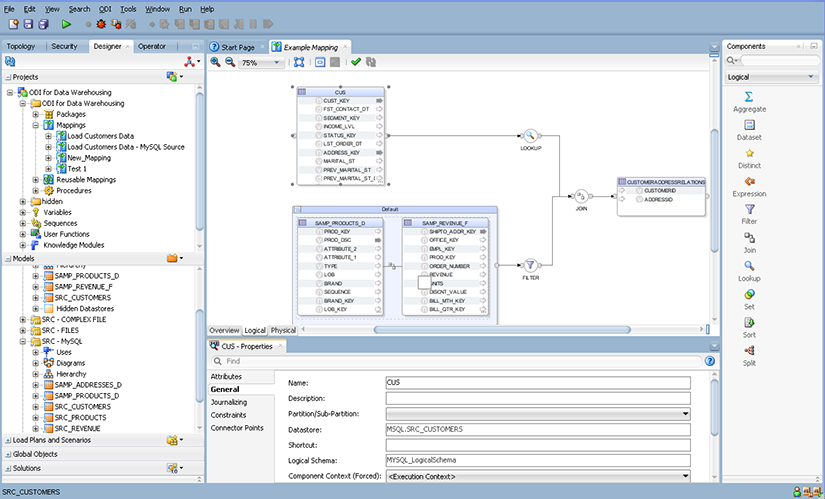 Interface oracle data integrator