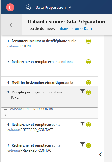 Création et préparation de données Talend