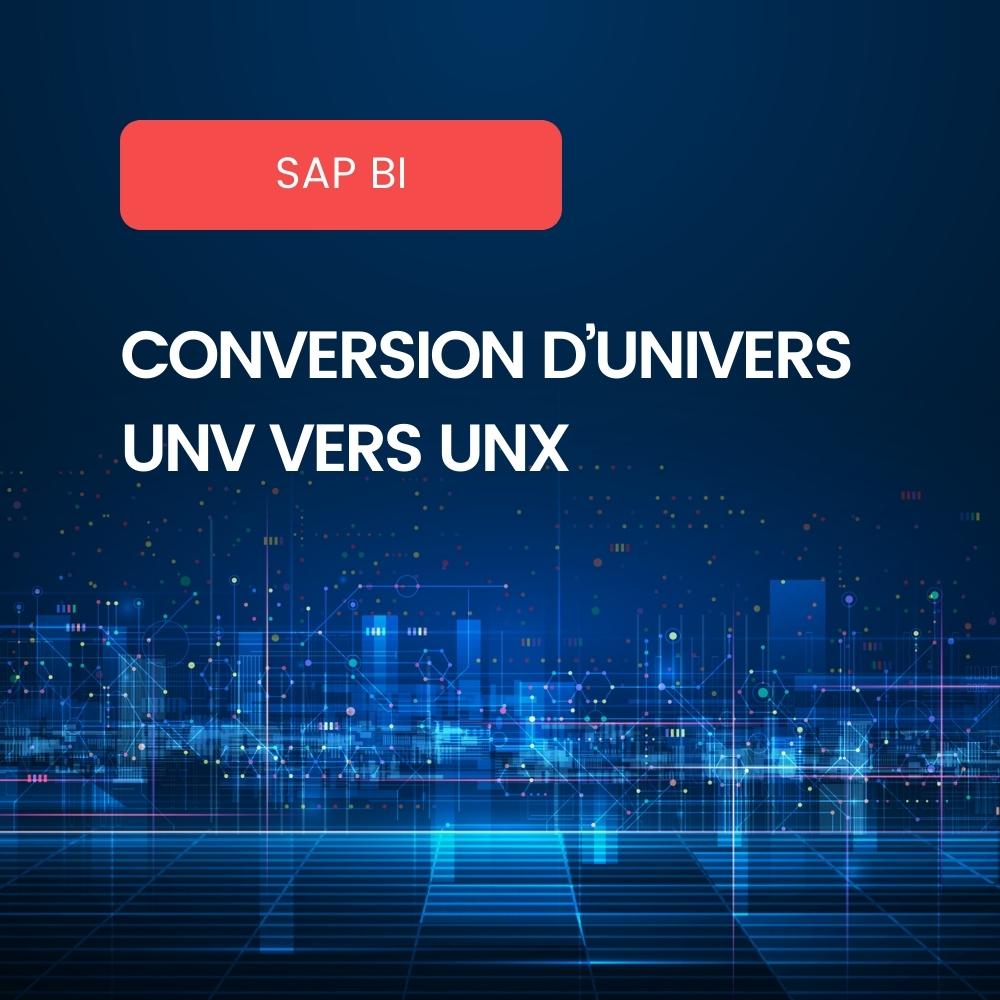 SAP BI4 Conversion UNV UNX
