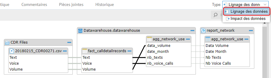 Analyse Lignage Donnees Talend