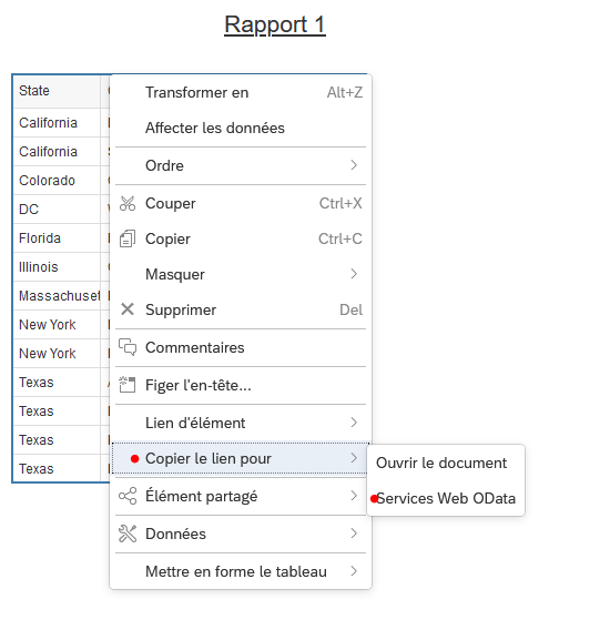 Rapport 1 - Utilisation BI 4.3