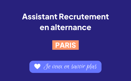 Annonce assistant recrutement en alternance - Paris