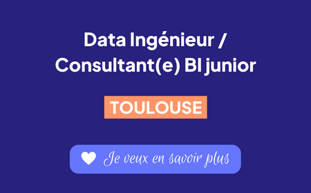 Recrutement Consultant BI junior Toulouse