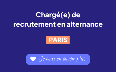 Annonce chargé(e) de recrutement en Alternance - Paris